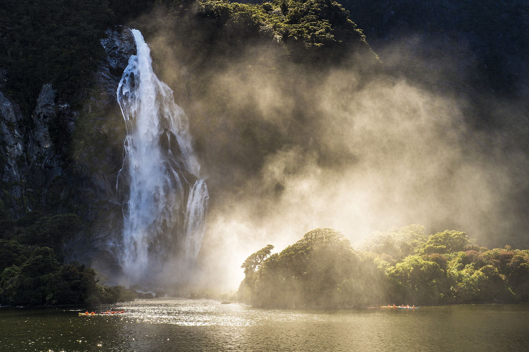Wasserfall, Bowen Falls, Neuseeland