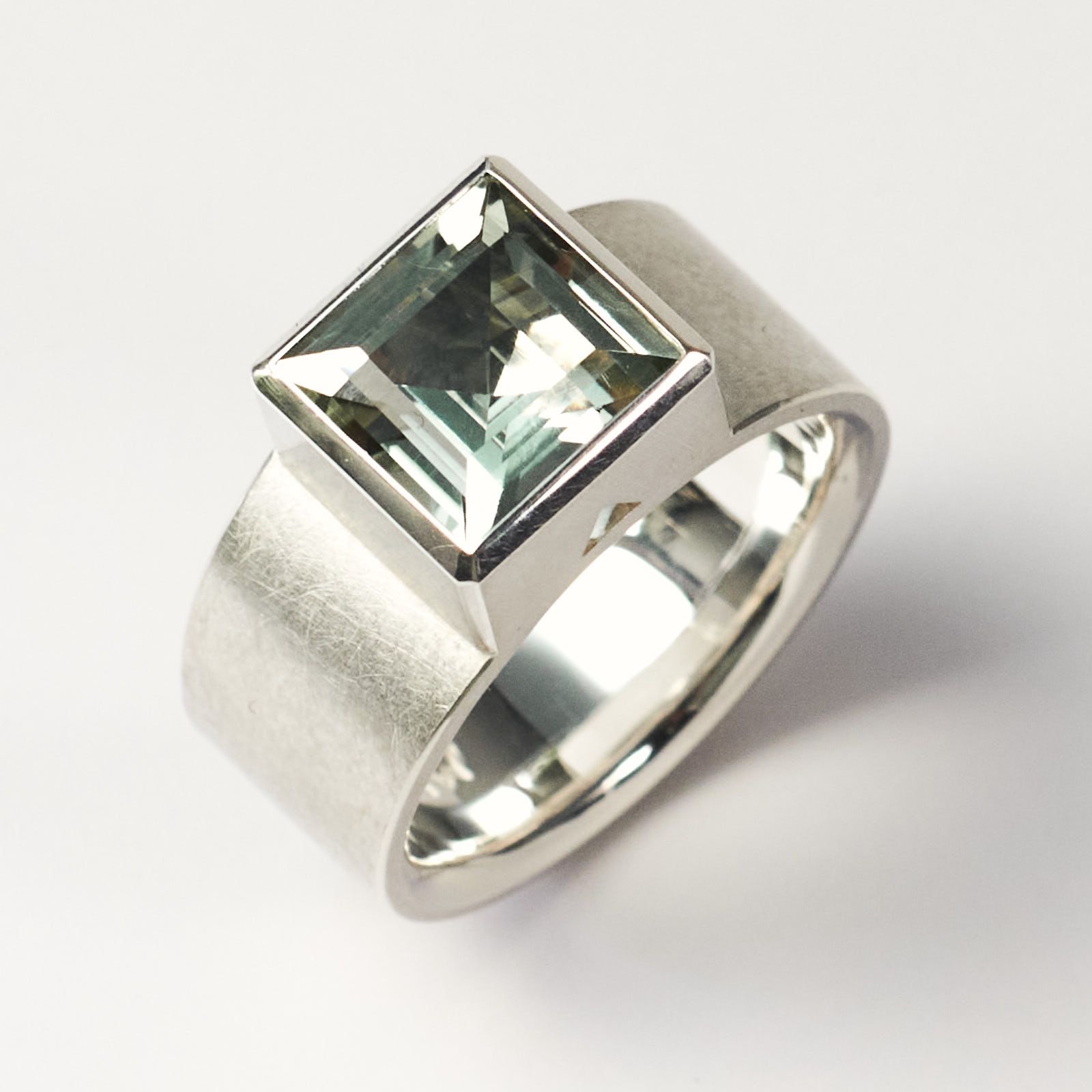 Ring, Silber, Mintquarz